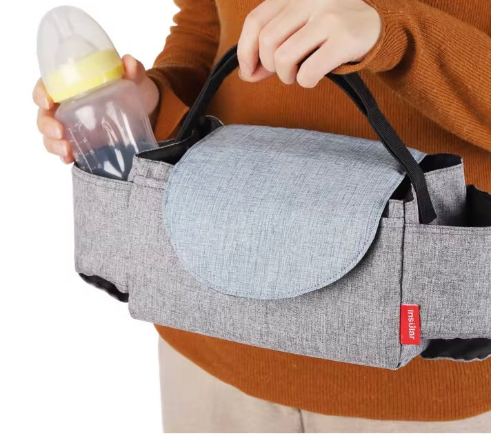 sac à langer gris organisateur