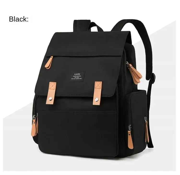 sac à dos à langer noir présentation