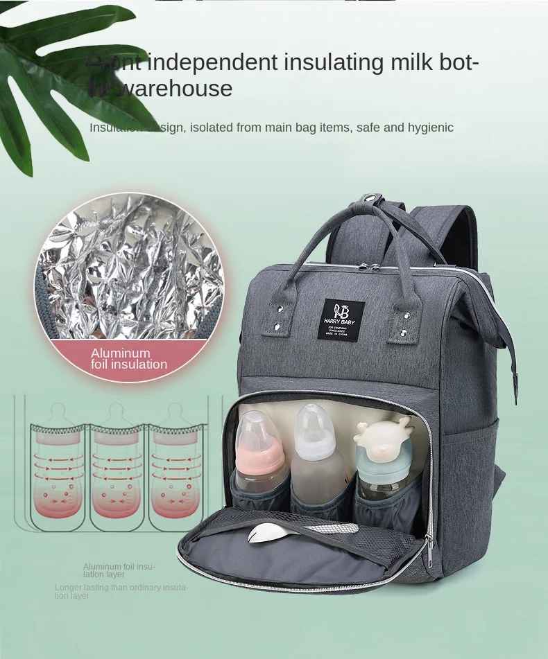 sac à dos à langer poches isothermiques