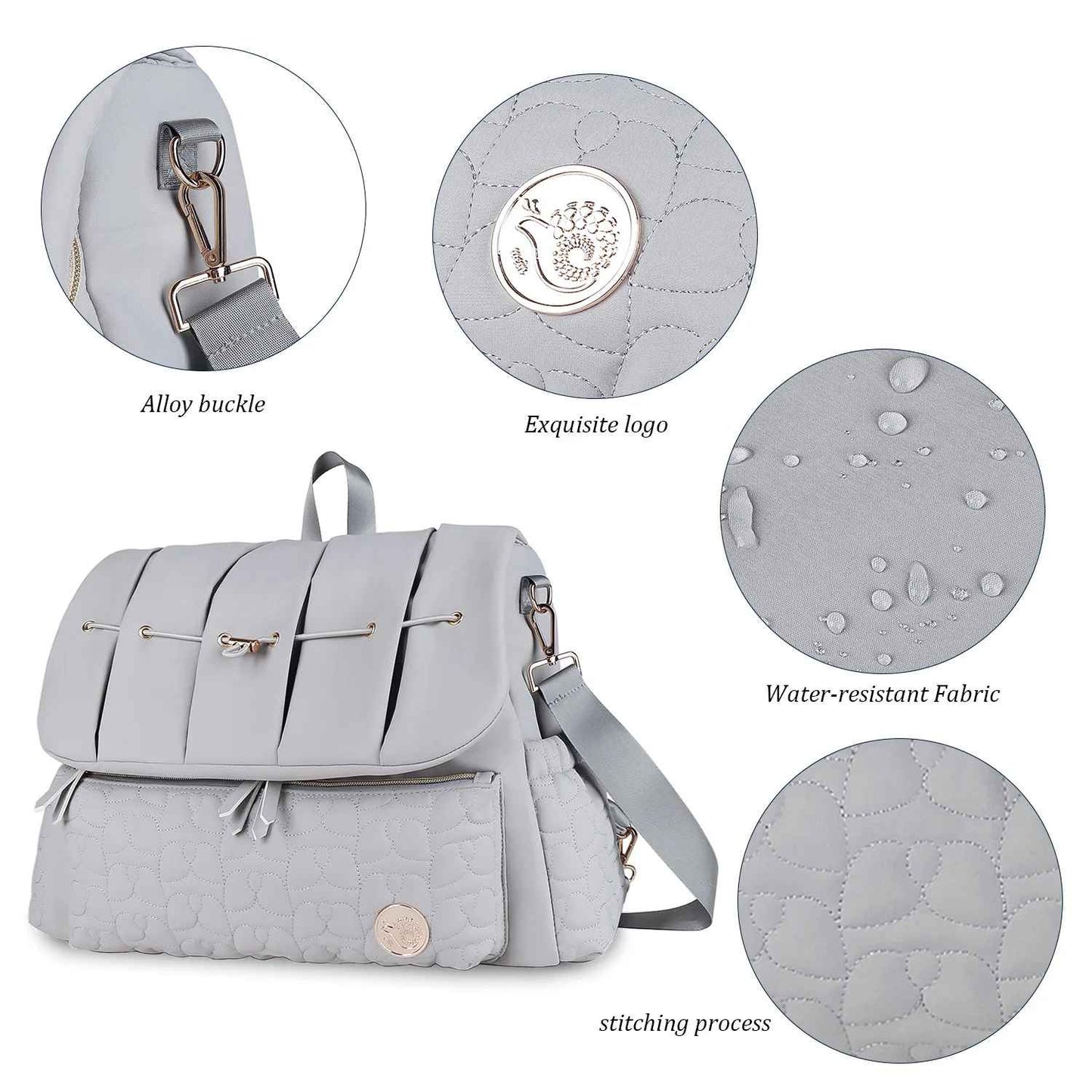sac Ă  langer gris impermeable