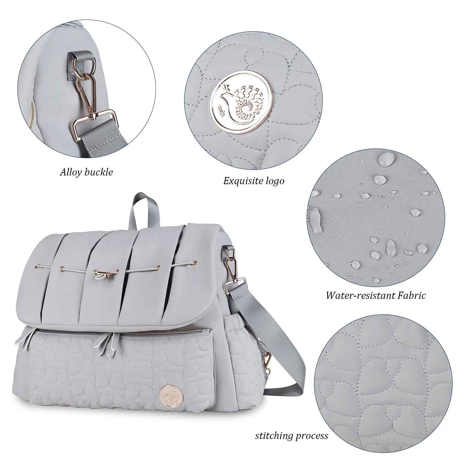 sac Ă  langer gris impermeable