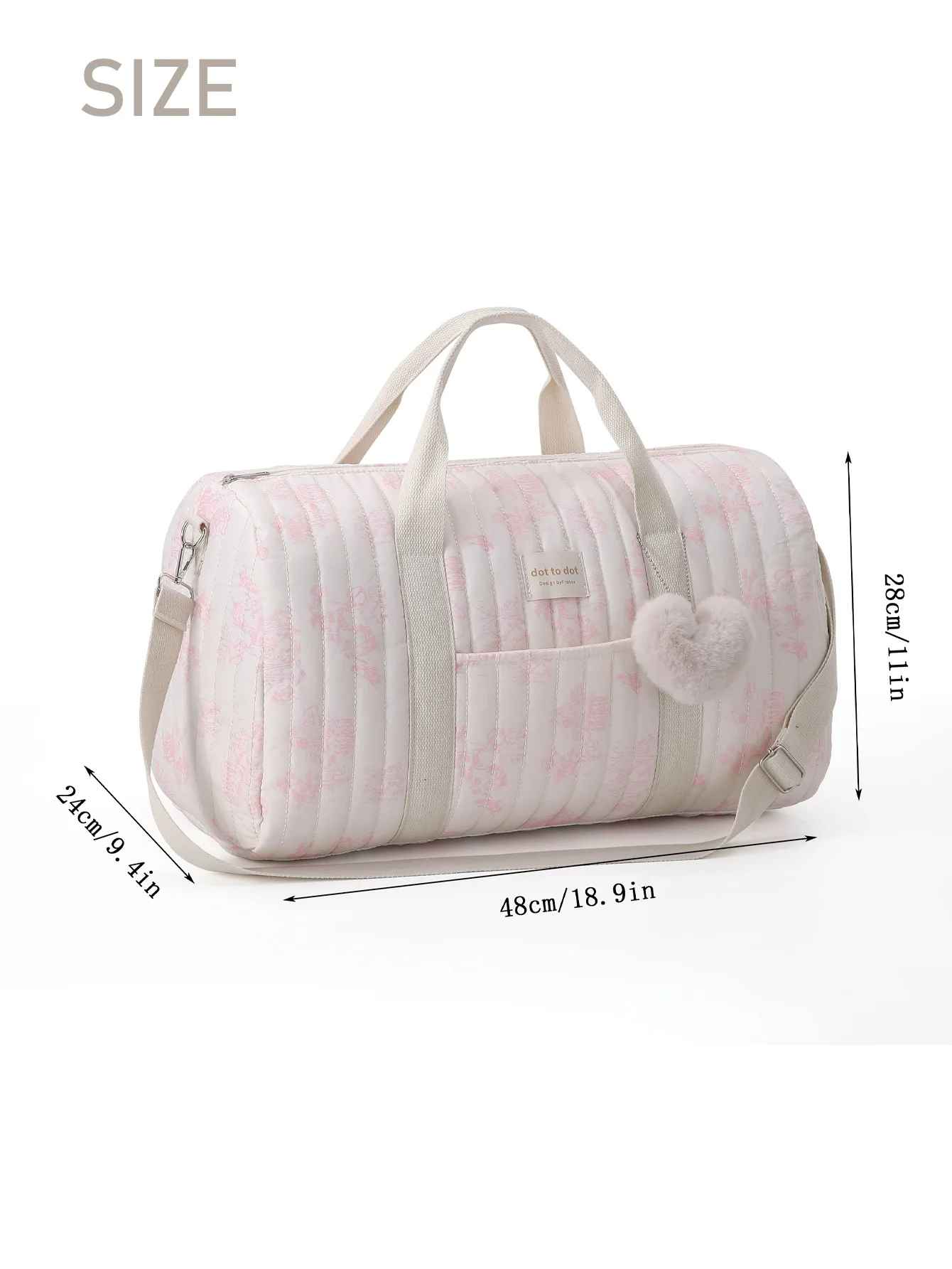sac Ă  langer rose fleuri dimension spacieux