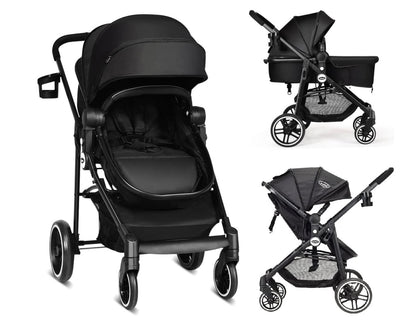 poussette de couleur noir