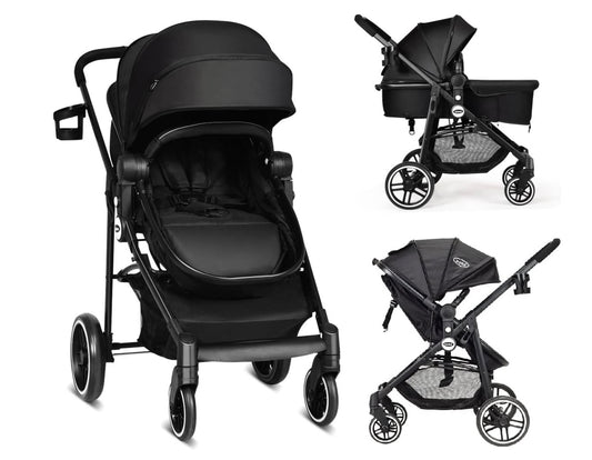 poussette de couleur noir