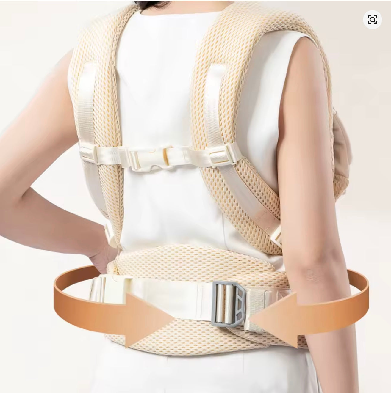 les détails du porte bébé physiologique