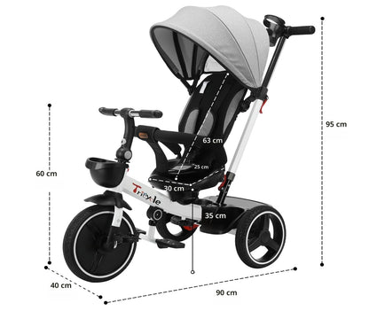 les dimensions de la poussette bébé