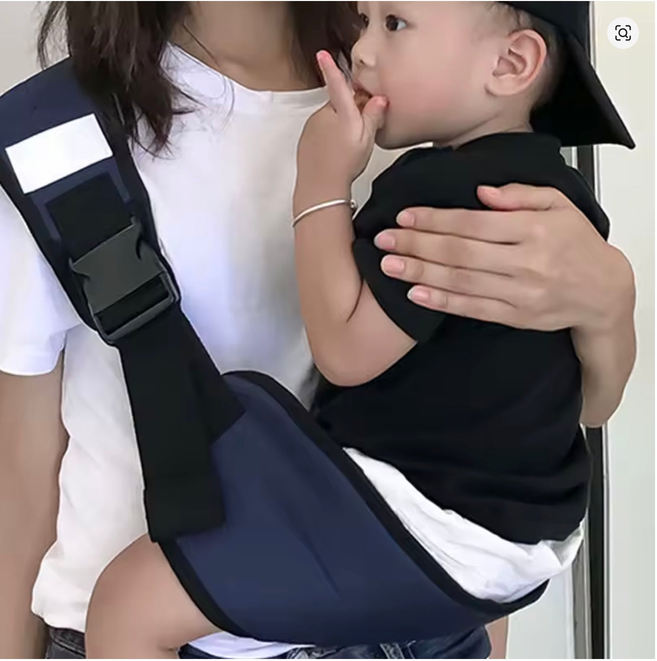 écharpe de portage bleu marine