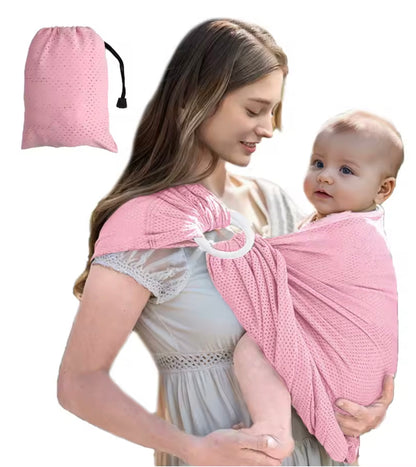 écharpe de portage couleur rose