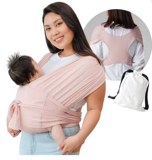 écharpe de portage couleur rose