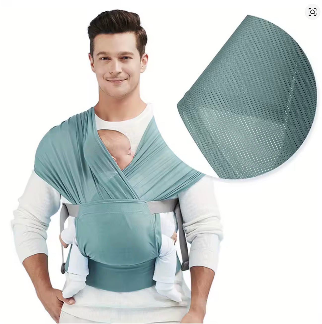 écharpe de portage vert