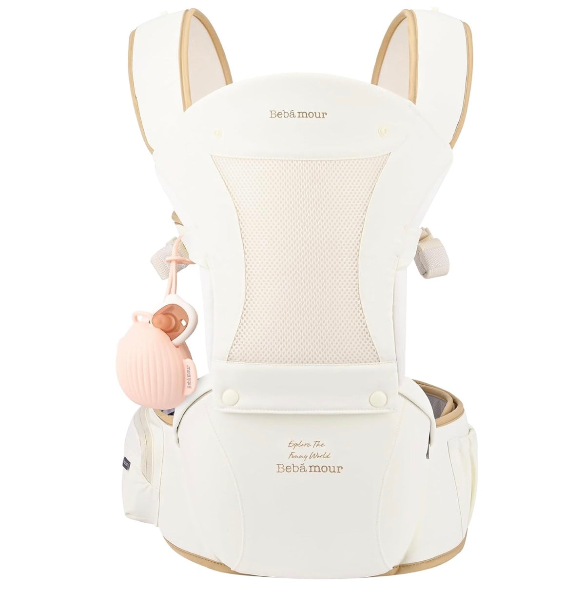 porte bébé beige ergonomique