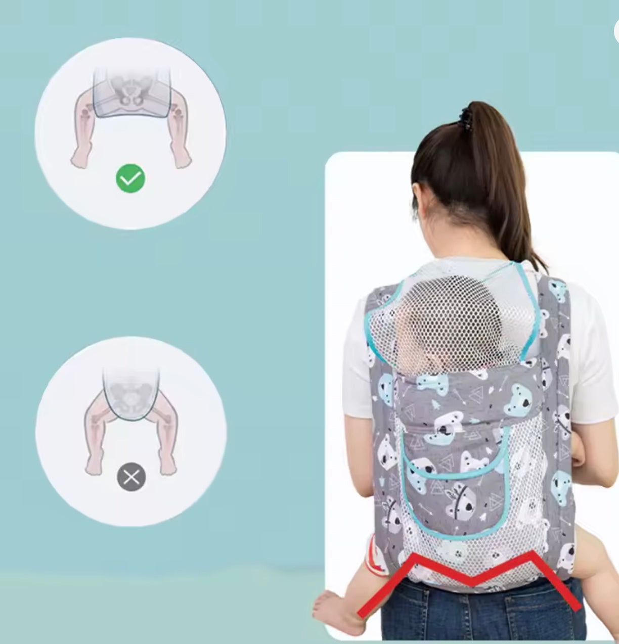 les bien faits du porte bébé physiologique