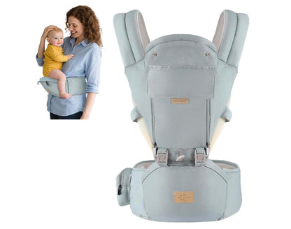 porte bébé bleu pale confortable