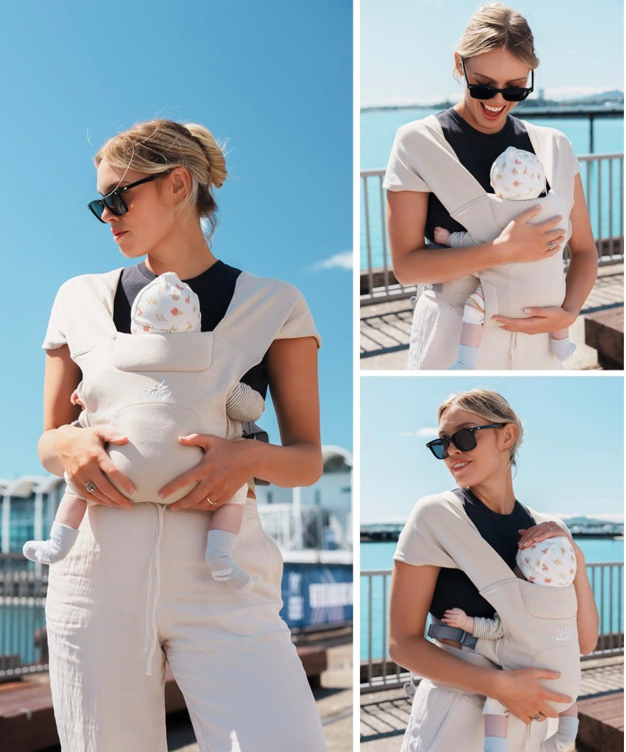 porte bébé crème plusieurs positions