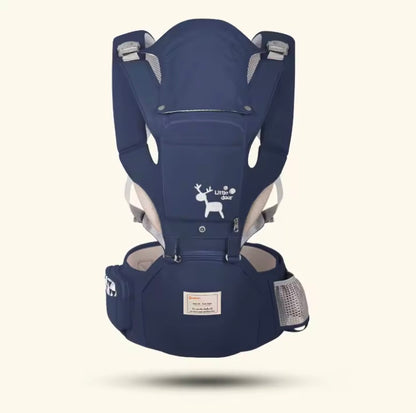 porte bébé ergonomique bleu confortable