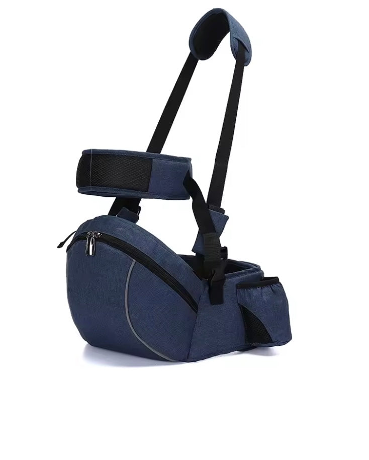 porte bébé ergonomique bleu foncé qui allie confort