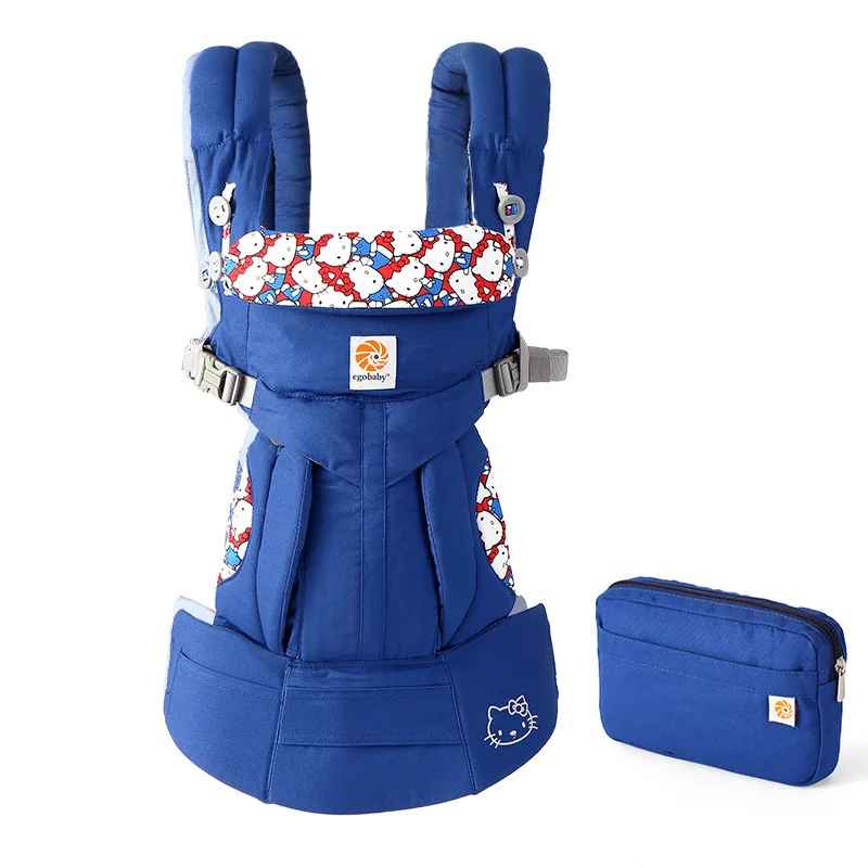 porte bébé ergonomique bleu foncé