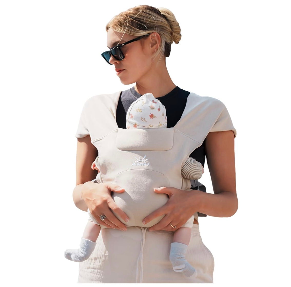 porte bébé ergonomique crème