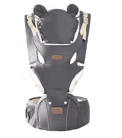 porte bébé ergonomique gris sécuritaire