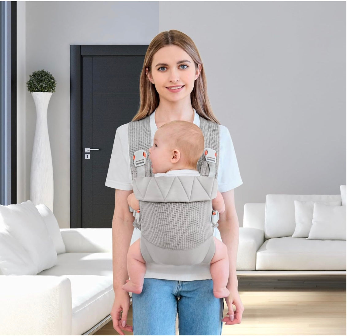 porte bébé ergonomique maman confortable