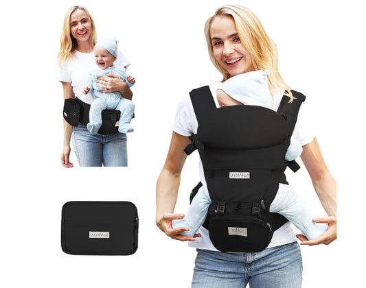 porte bébé ergonomique noir très confortable
