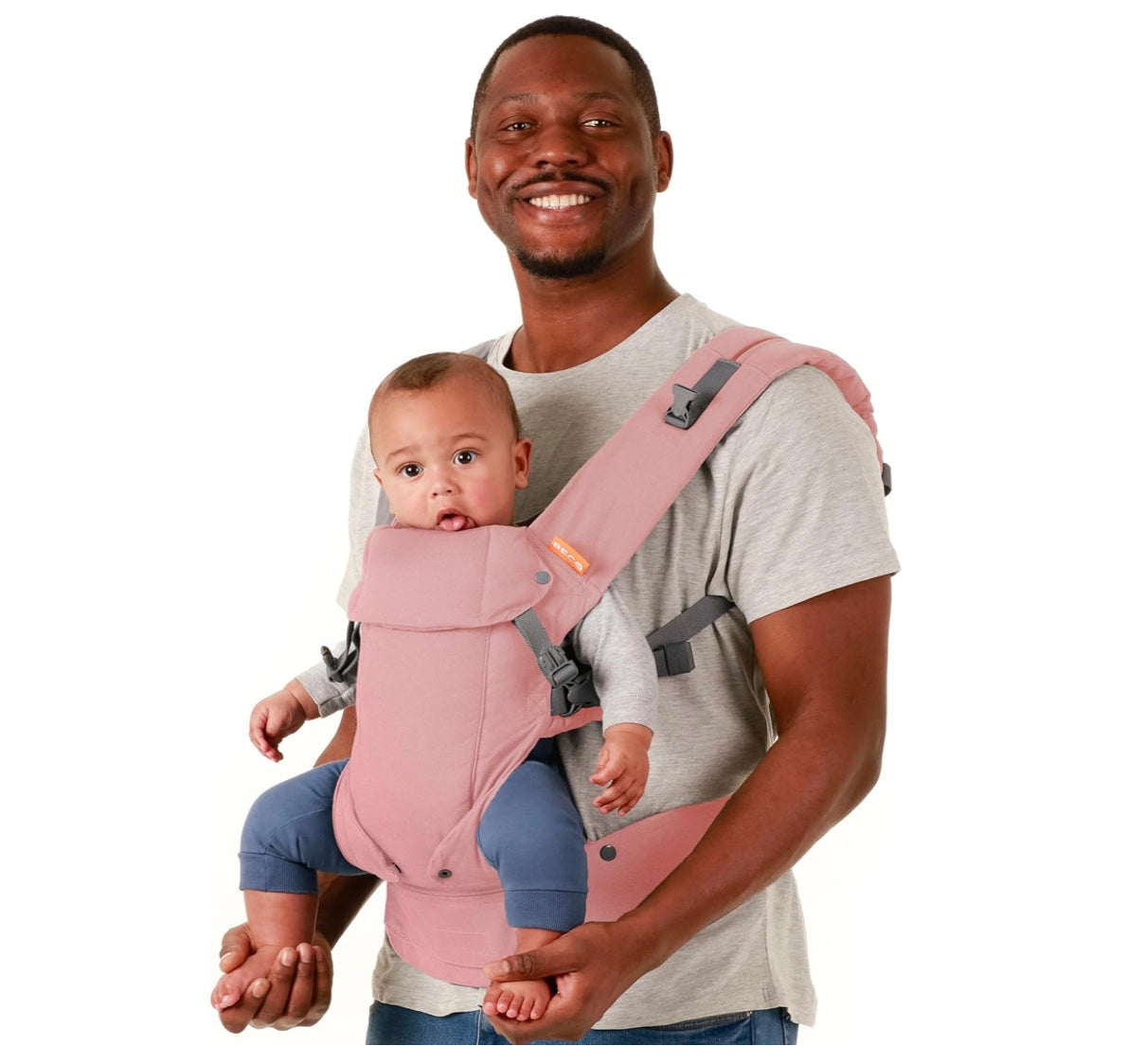 porte bébé ergonomique rose unisexe