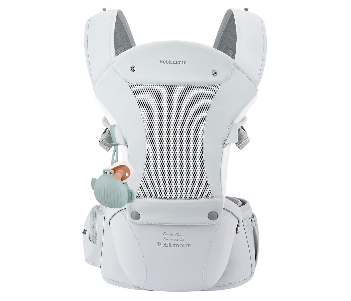 porte bébé gris ergonomique