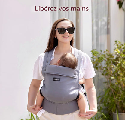 porte bébé gris libérez vos mains