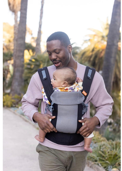 porte bébé gris et noir unisexe