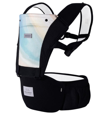 porte bébé noir arc en ciel