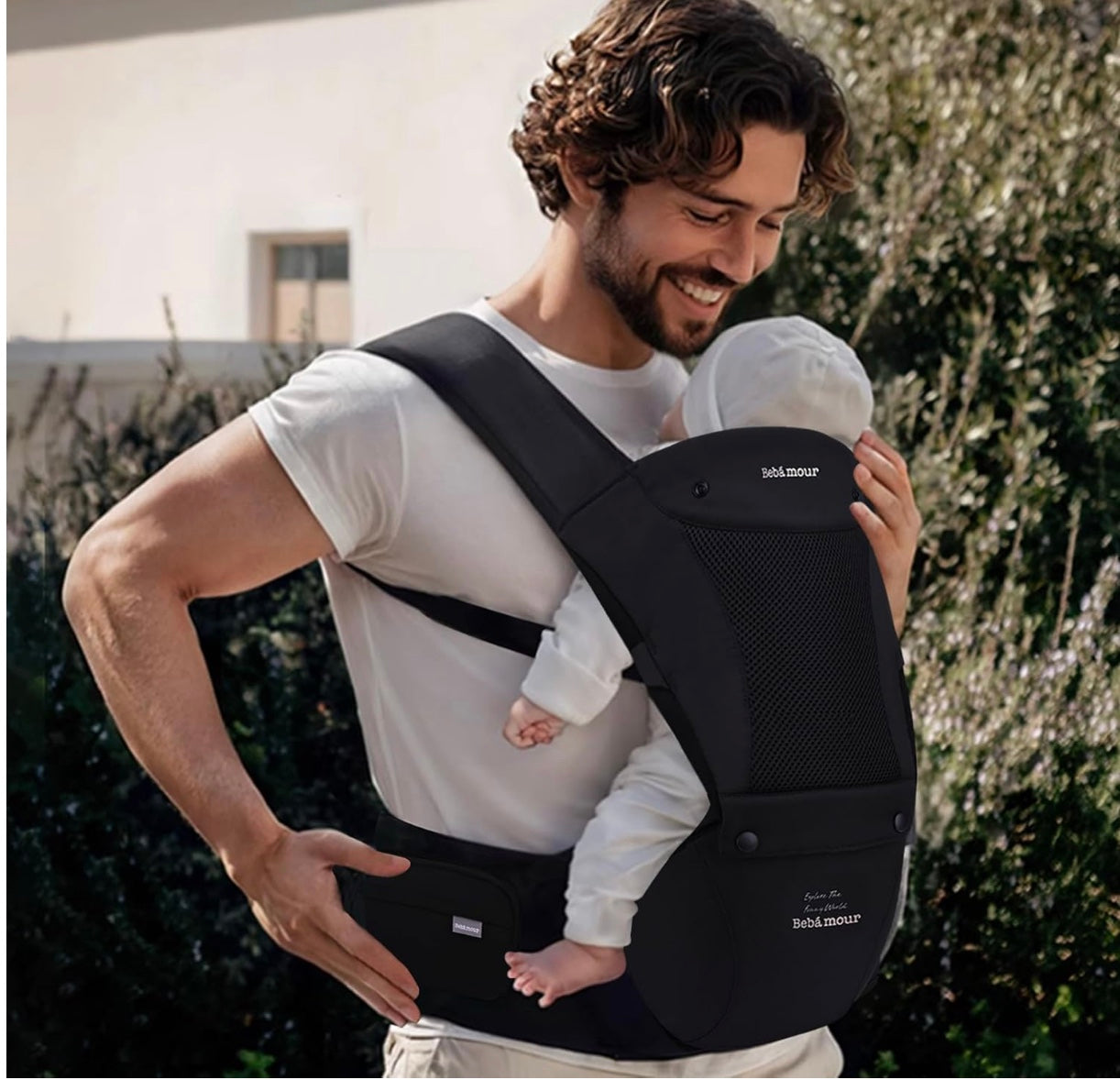 porte bébé noir ergonomique