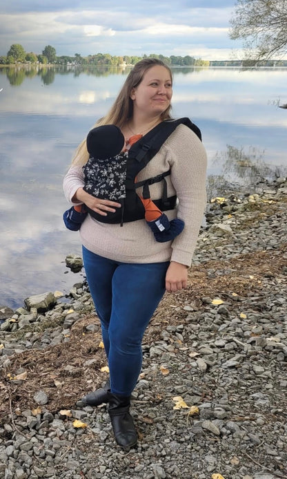 porte bébé noir stylé