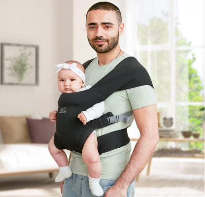 porte bébé noir unisexe ergonomique