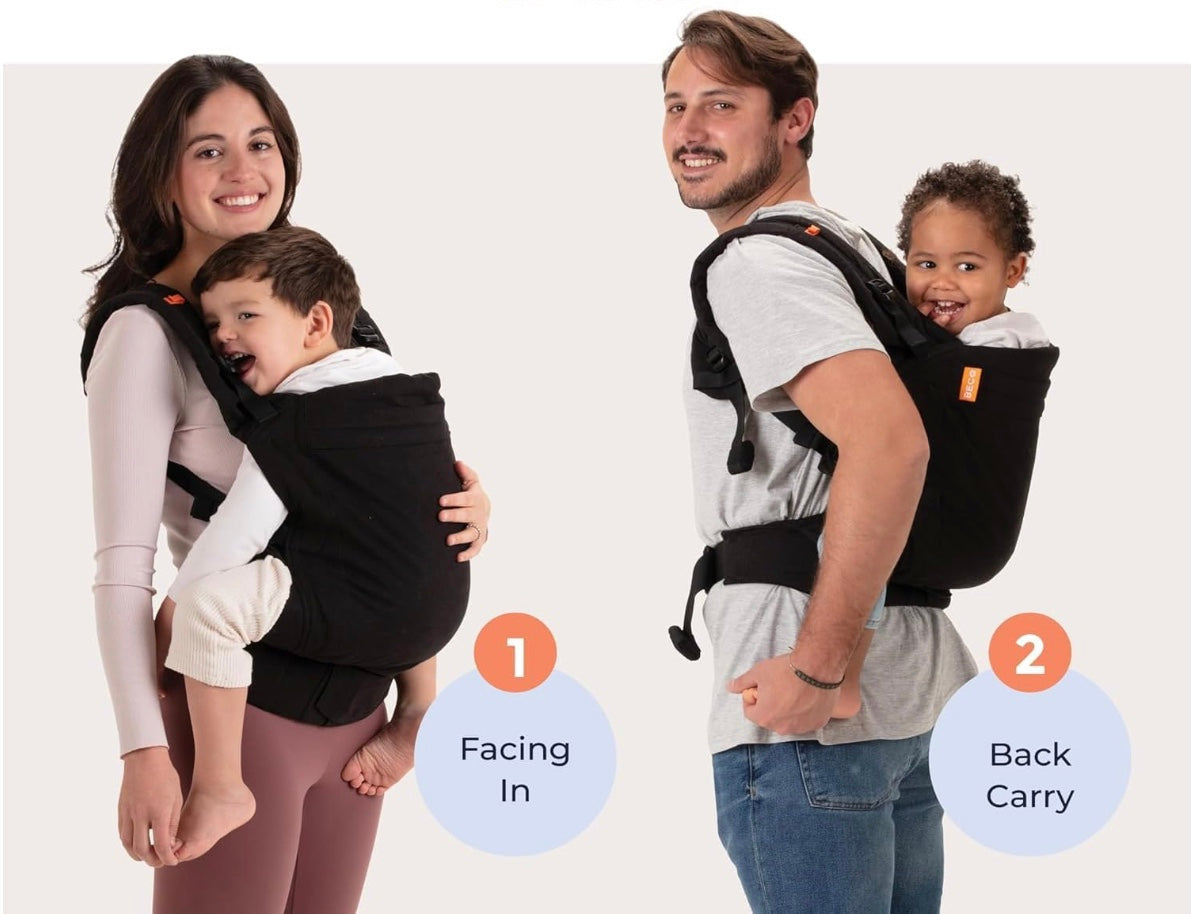 porte bébé noir unisexe