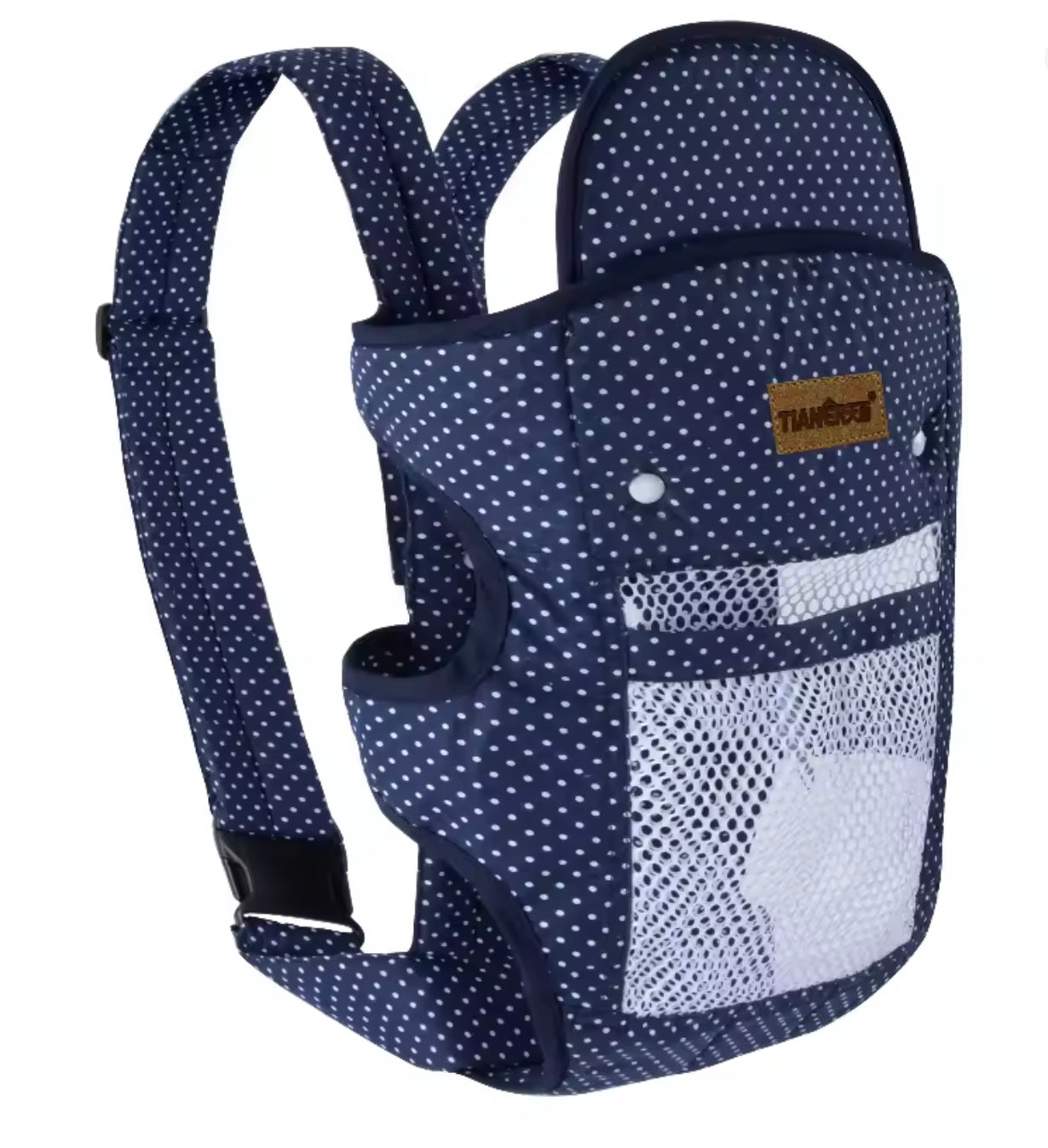 porte bébé physiologique bleu marine