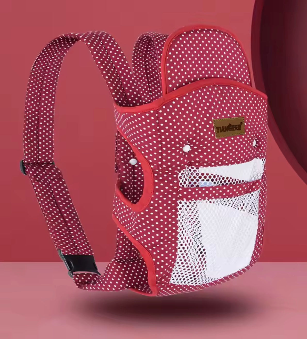 porte bébé physiologique couleur rouge
