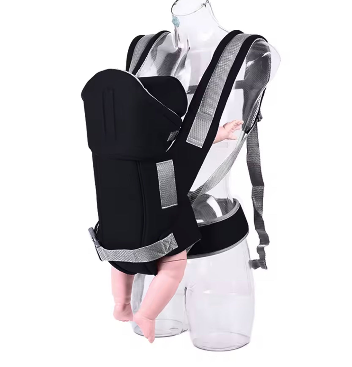 porte bébé physiologique de couleur noir