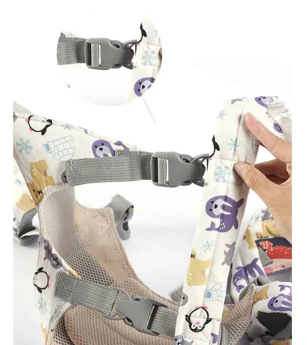 porte bébé physiologique montrant les détails