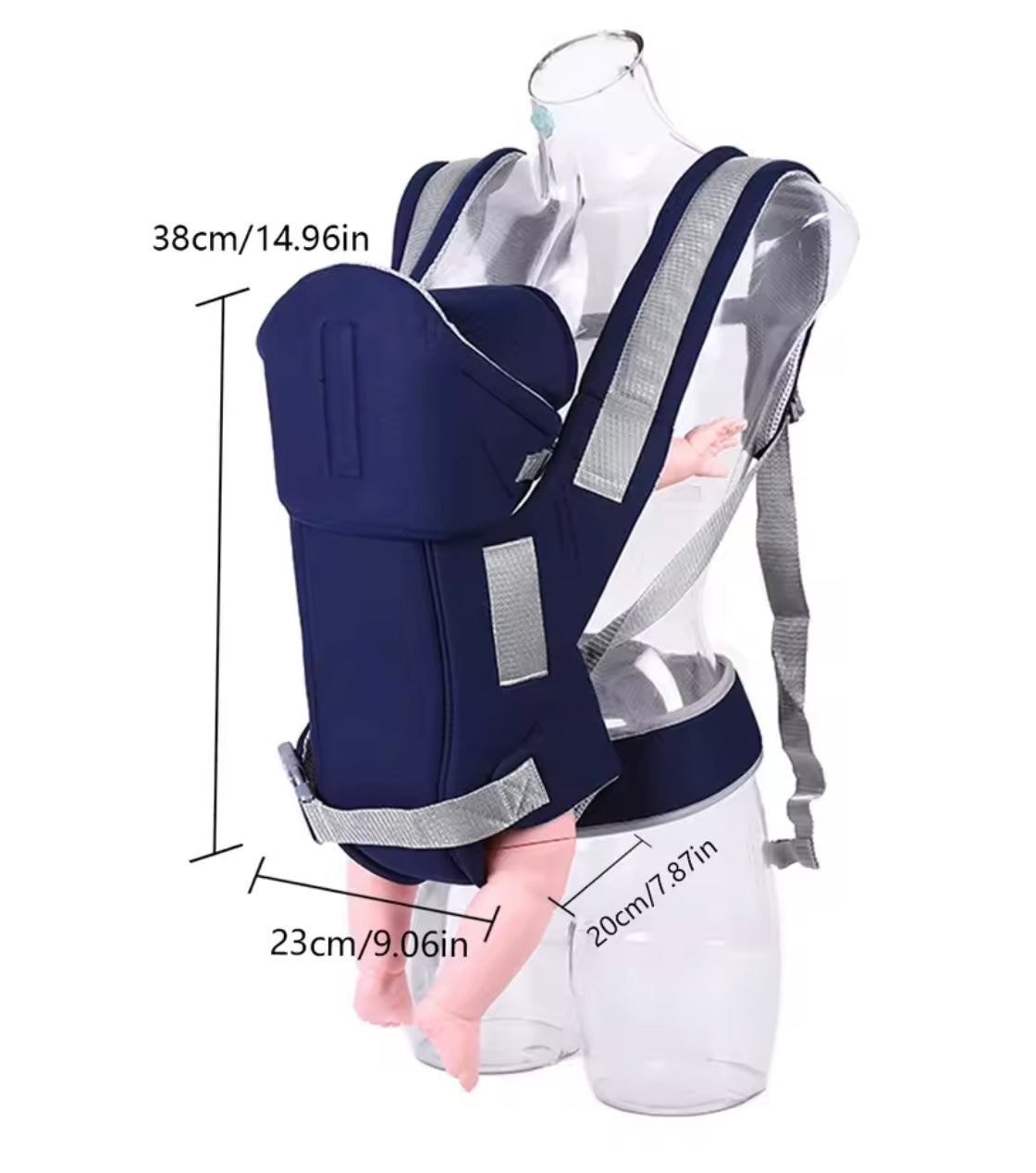 porte bébé physiologique dimension et détails