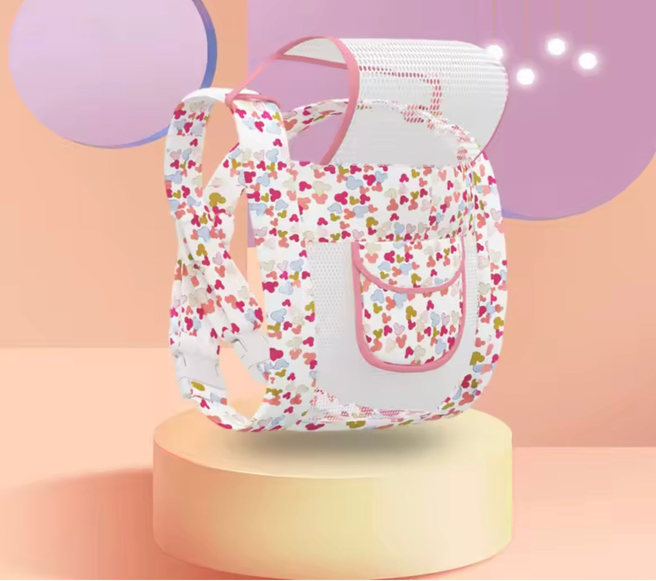 porte bébé physiologique en forme de coeur