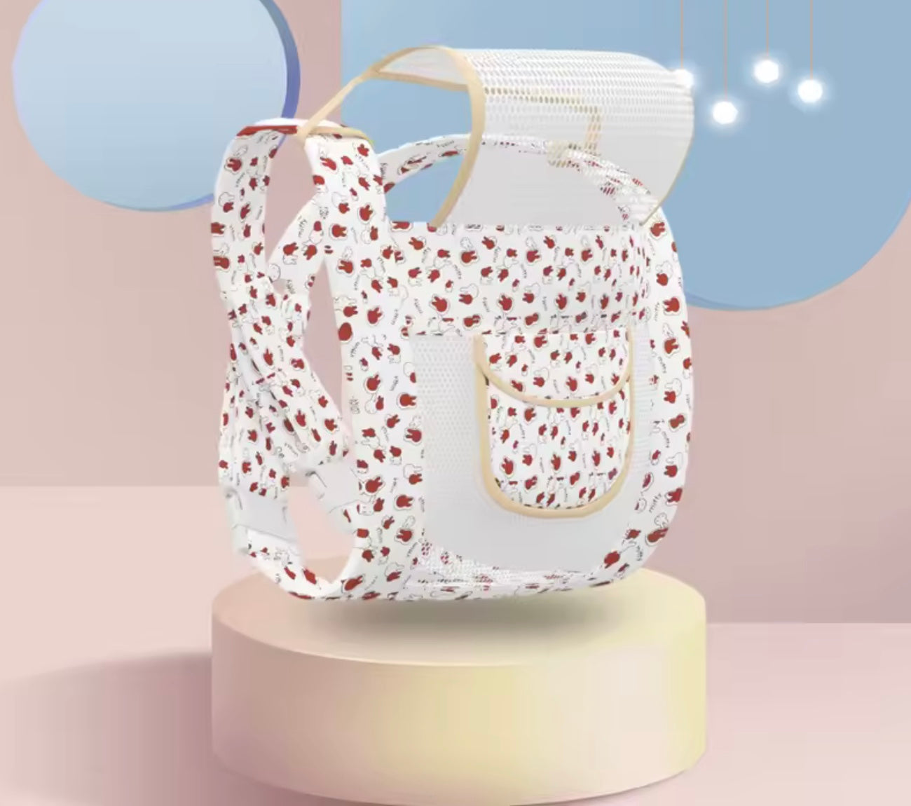 porte bébé physiologique rouge