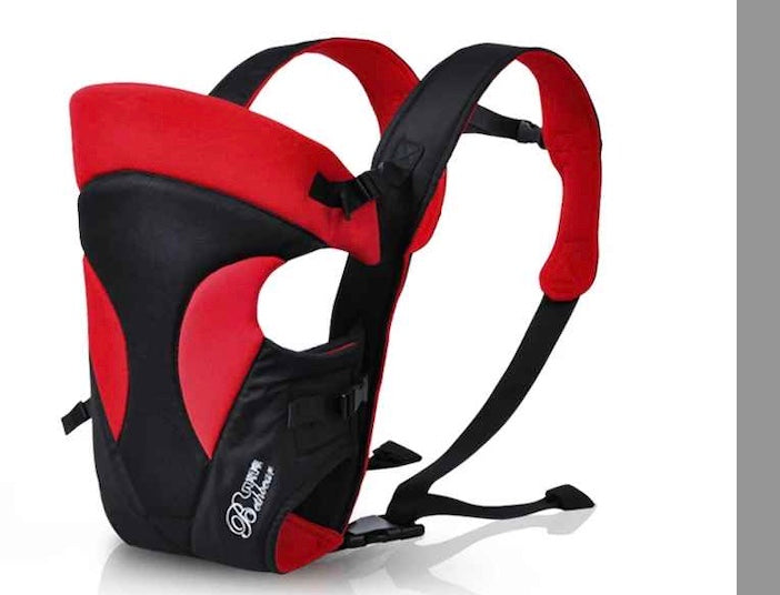 porte bébé rouge noir