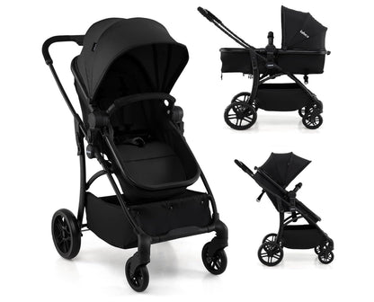 poussette à parasol de couleur noir