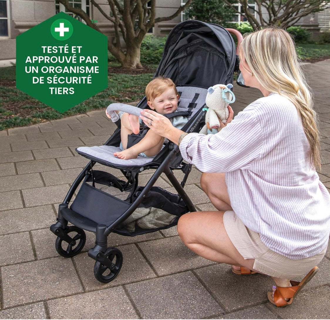poussette approuvé pour la sécurité de bébé
