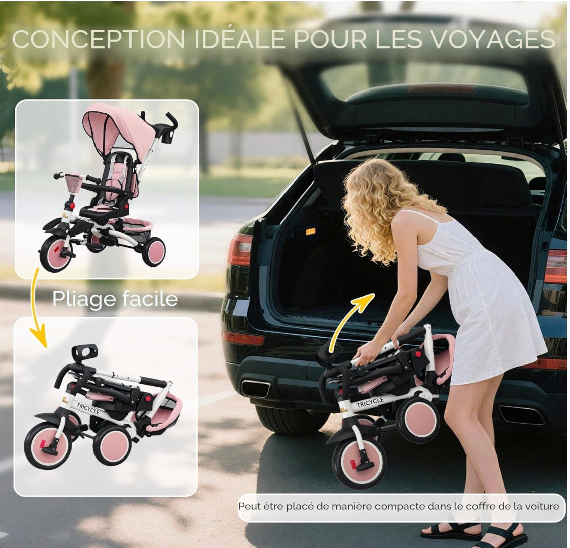 poussette bébé avec une conception idéale pour les voyages
