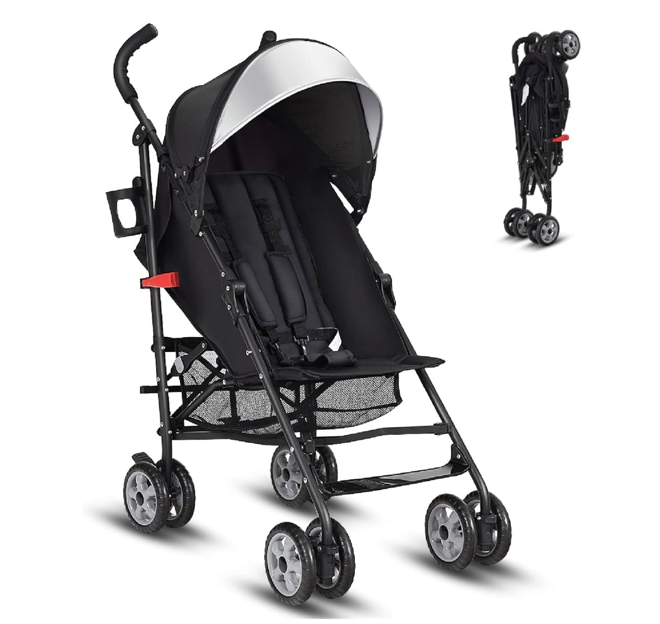 poussette bébé confort gris et noir