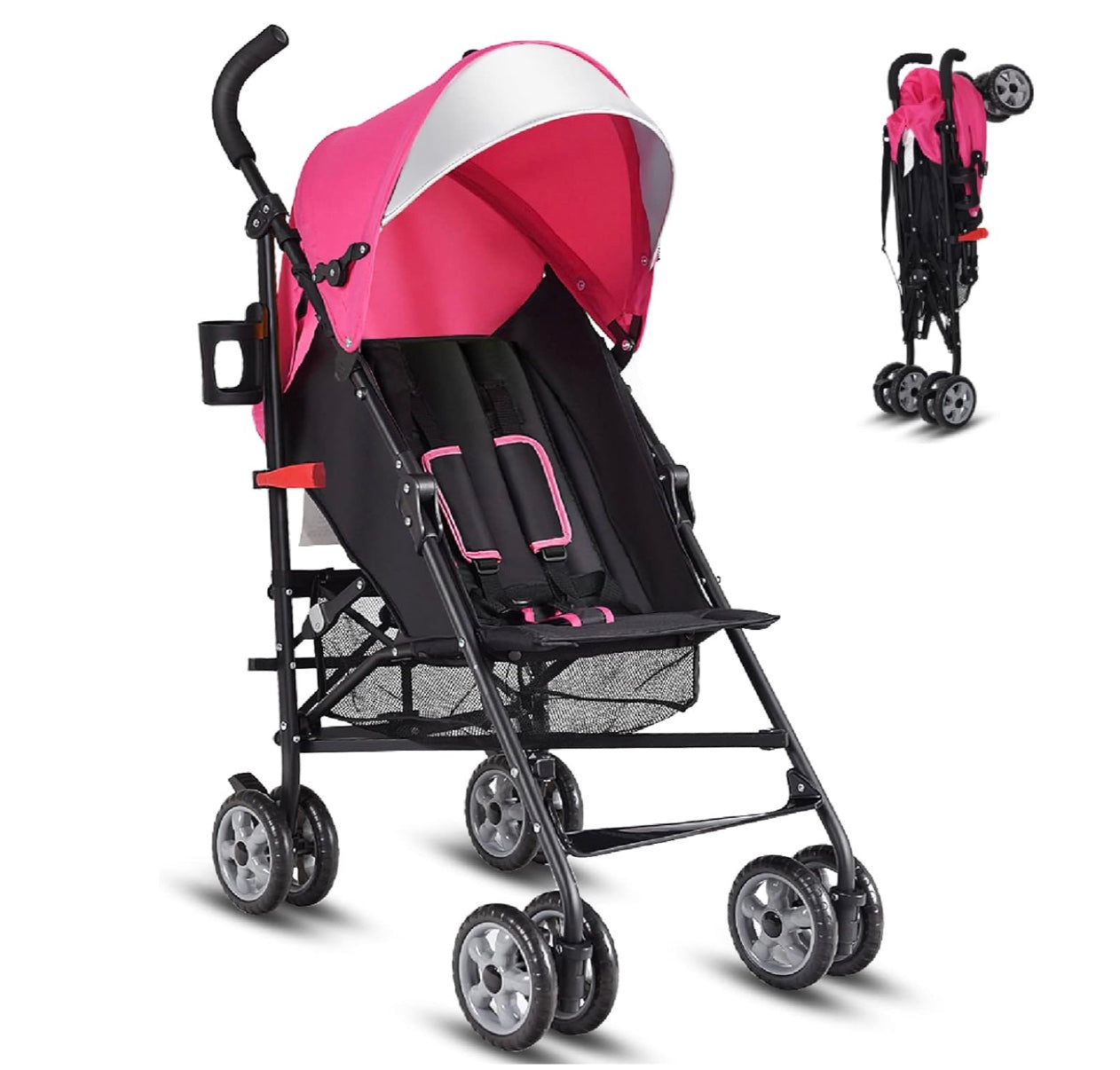 poussette bébé confort rose