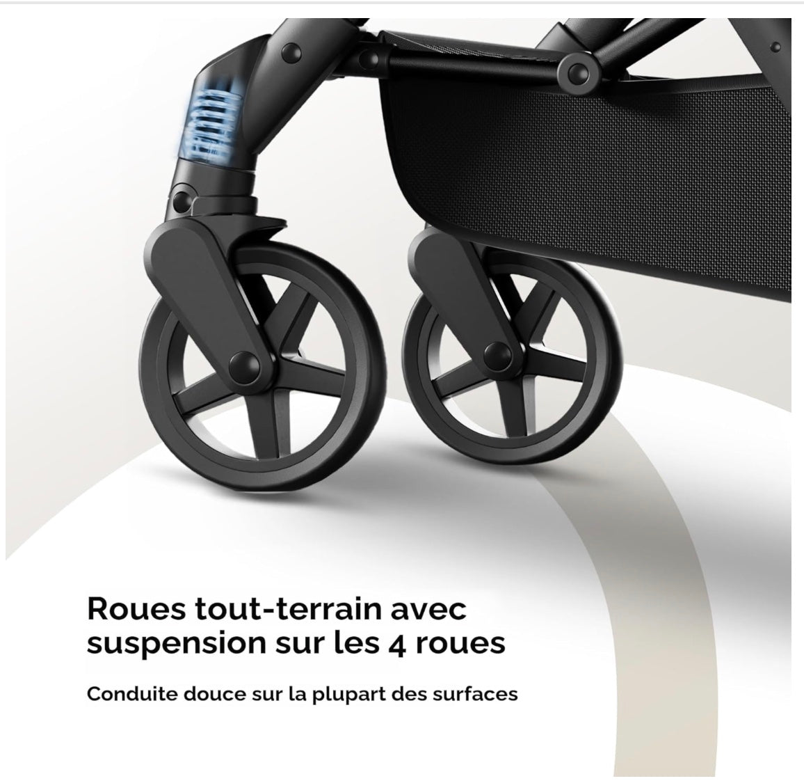 poussette bébé confort avec roues solides