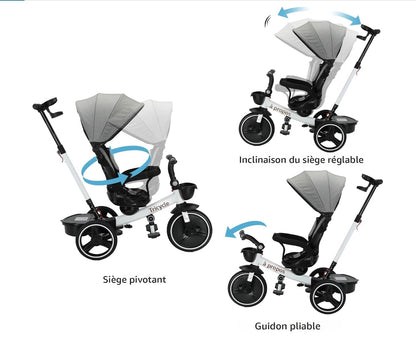 poussette bébé inclinaison et siège pivotant