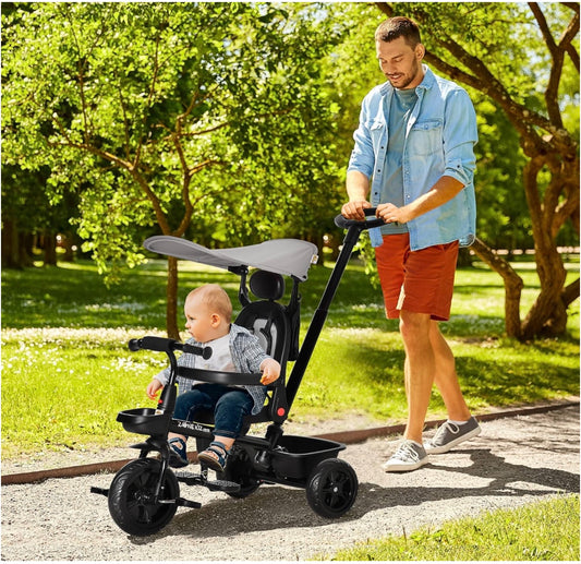 poussette bébé promenade avec papa
